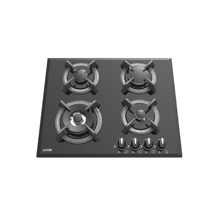اجاق گاز صفحه ای شیشه ای مشکی آلتون چهار شعله مدل G403N