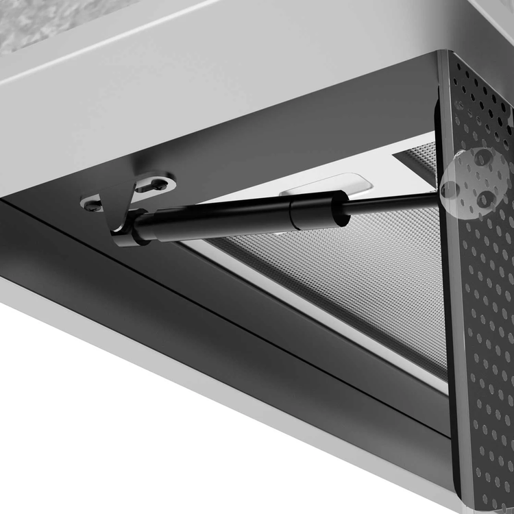 هود مخفی توکار مشکی آلتون مدل H900S عرض 90 سانت جک گازی