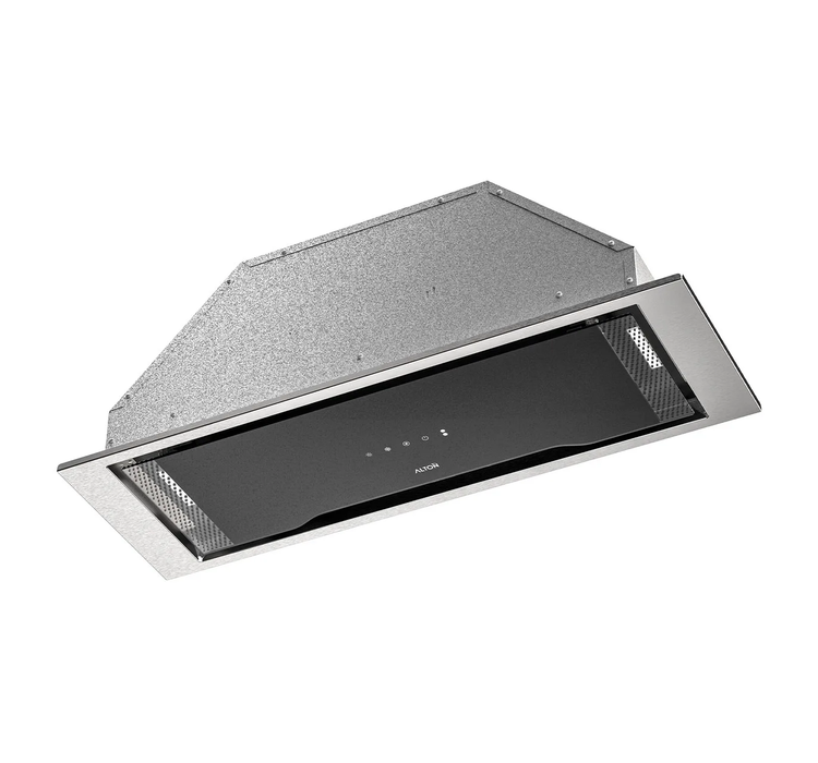 هود مخفی توکار مشکی آلتون مدل H900S عرض 90 سانت جک گازی